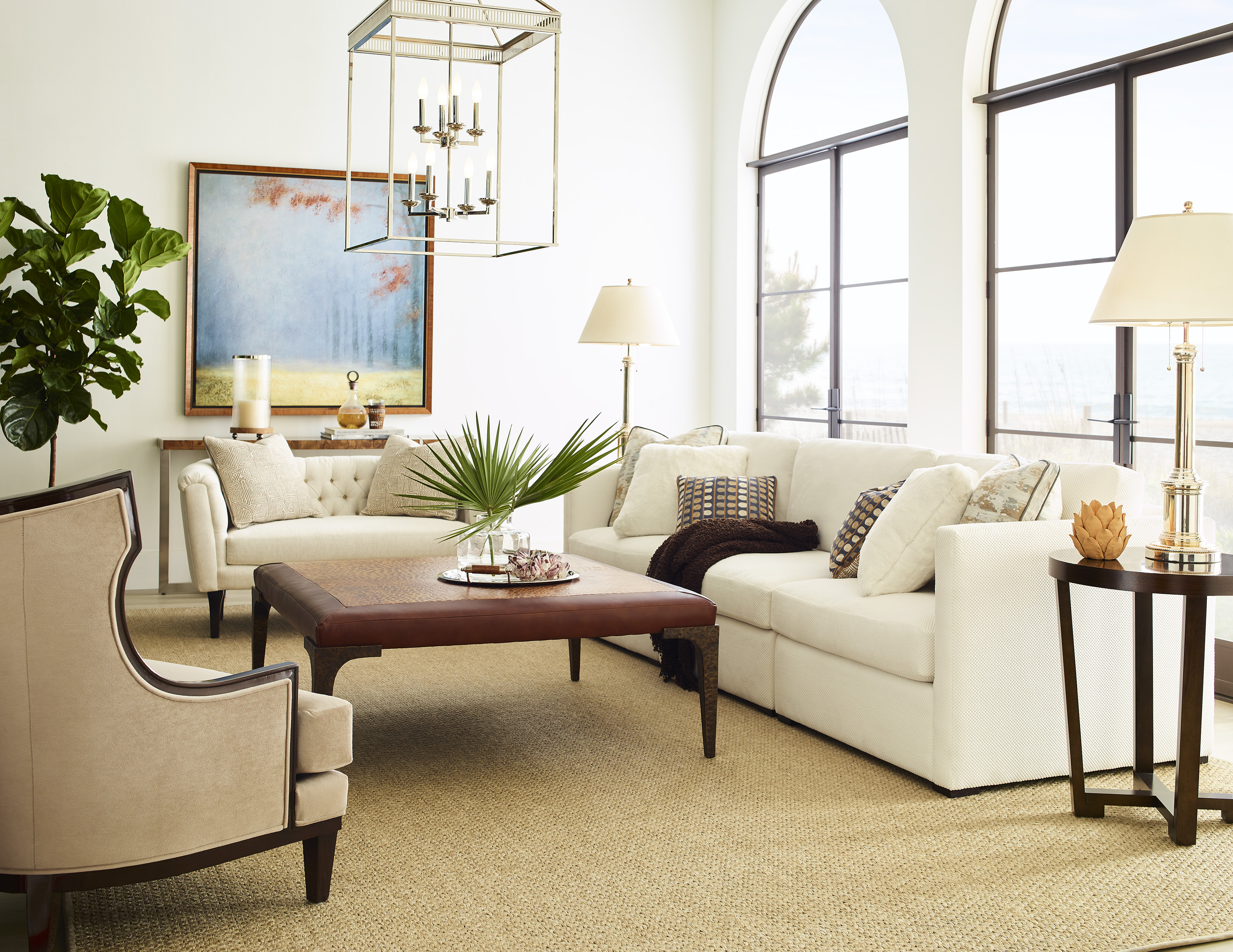 Olympia Sofa, Esther Settee, Allston Ottoman, Windham Chair