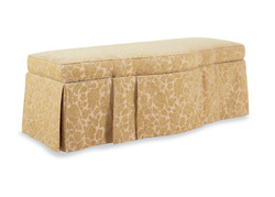 SKIRTED STORAGE BENCH