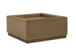 ALBA COCKTAIL OTTOMAN W/ WOOD TRAY