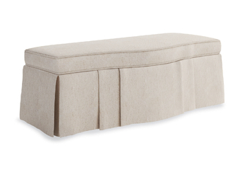 SKIRTED STORAGE BENCH