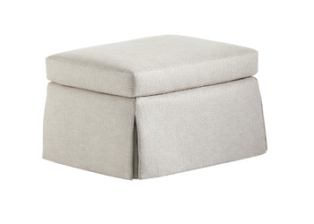 CAGNEY SKIRTED OTTOMAN