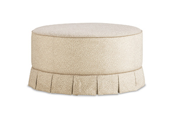 MONROE SKIRTED OTTOMAN